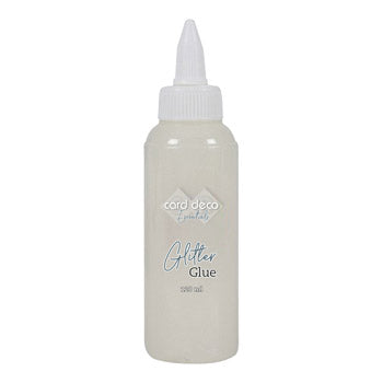 Glitterlim iriserende hvid 120ml