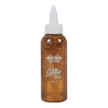 Glitterlim 120 ml kobber