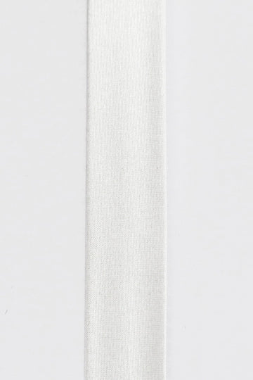 Skråbånd satin råhvid 20mm 0001