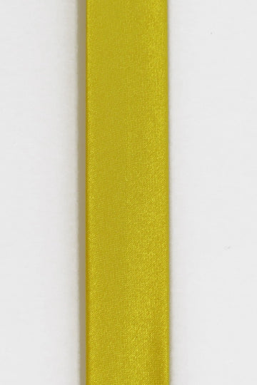 Skråbånd satin 18mm gul 650