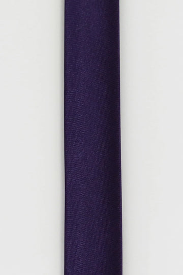 Skråbånd satin 20mm mørk lilla 0860