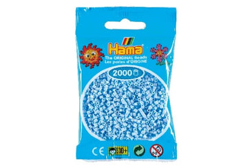 HAMA Hama mini perler 2000stk pastel isblå