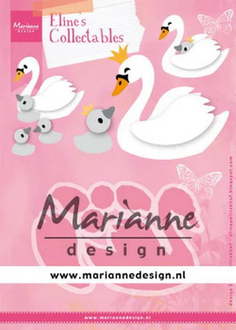 MARIANNE DESIGN COL1478 Eline's Swan svaner