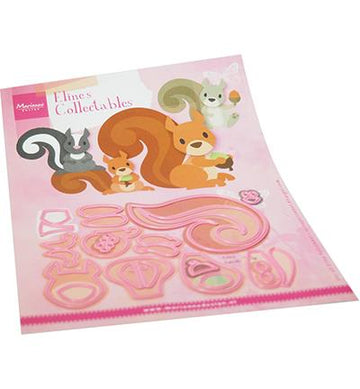 MARIANNE DESIGN COL1500 Eline's Squirrel & Skunk