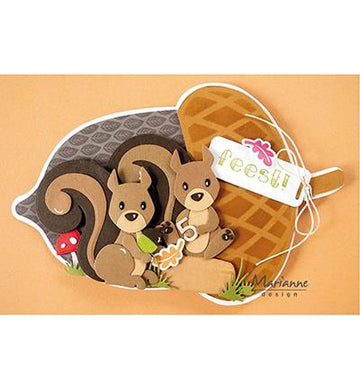 MARIANNE DESIGN COL1500 Eline's Squirrel & Skunk