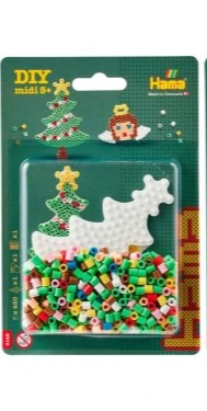 Hama blisterpakning jul med juletræ og engel 4142
