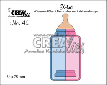 Crealies Die – CLXtra42 – “Baby Bottle Medium” sutteflaske