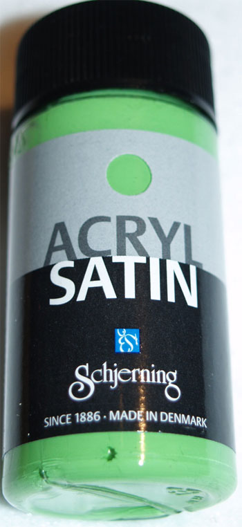 Akryl satin lysgrøn 50ml