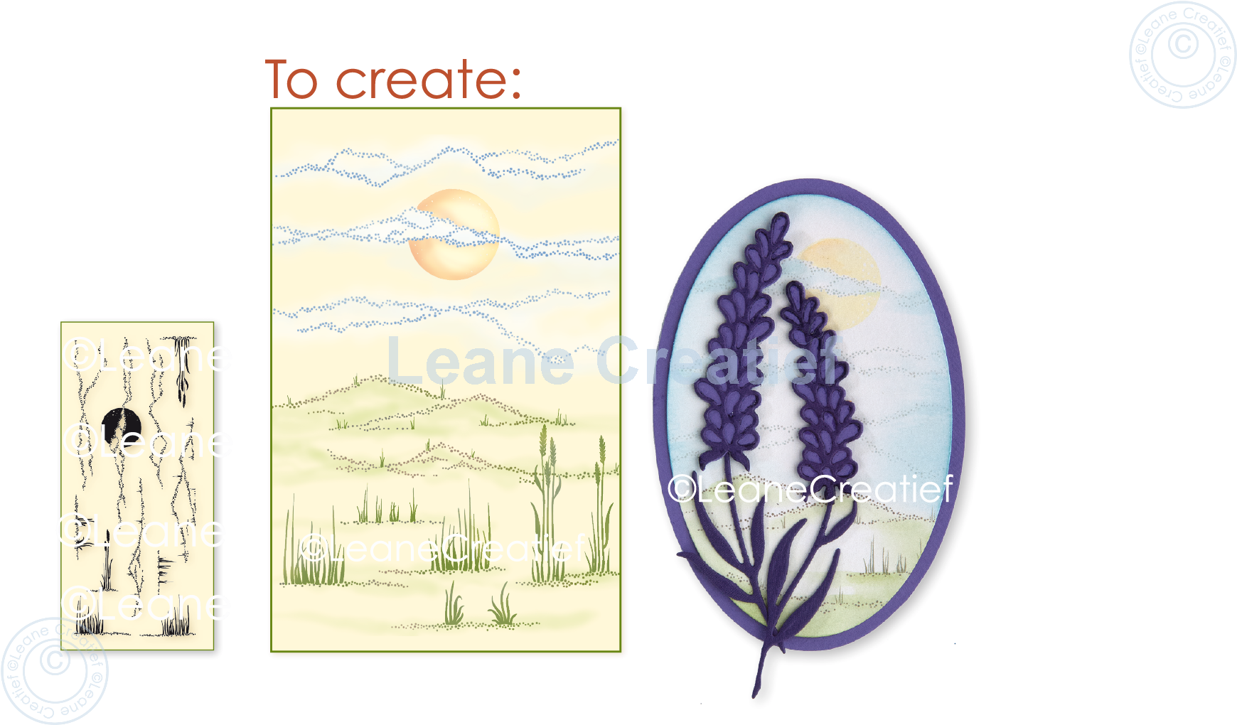 LeCreaDesign® clear stamp Background Landscape