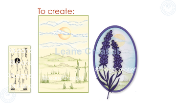 LeCreaDesign® clear stamp Background Landscape
