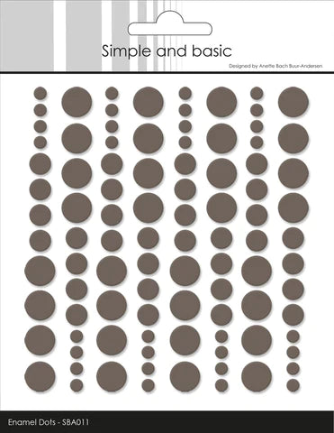 Simple and Basic - Enamel Dots - Warm Grey