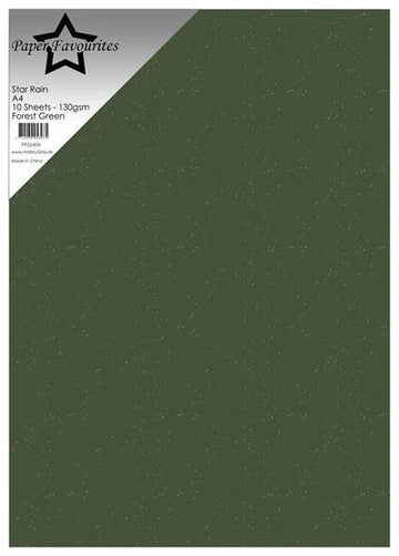 Star rain A4 Forrest Green