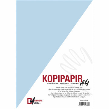 Kopipapir lysblå A4