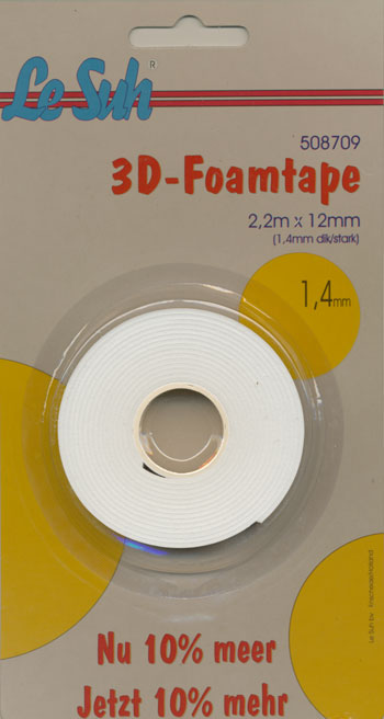 Tape foam/foam 1,4mm x 2,2meter LESUH