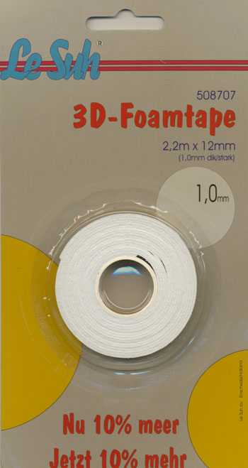 Tape foam/skum 1,0mm x 2,2meter LESUH