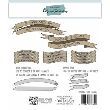 Dies Made With Love Konfirmation banners