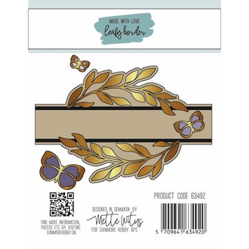 Dies Made With Love Leafy Border