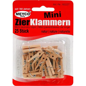 Træ klemmer 25mm m/25stk. i pk.