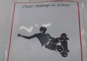 Felicita design clear stamp no. 67211 skater