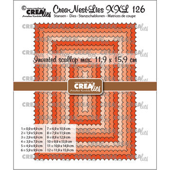 Dies Crealies CLNestXXL126 rektangel