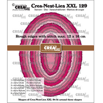 Dies Crealies CLNestXXL129 oval