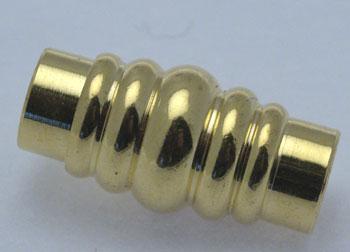 Lås Magnetlås 19x7mm guld fv. Ø:6mm 1 stk