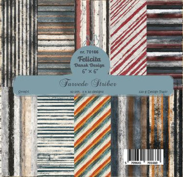 Farvede striber