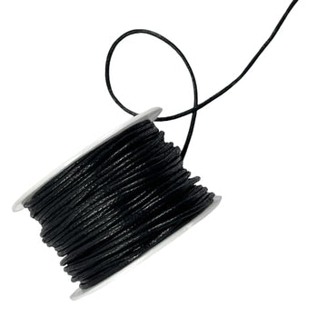 Snøre vokset sort 2mm/25m