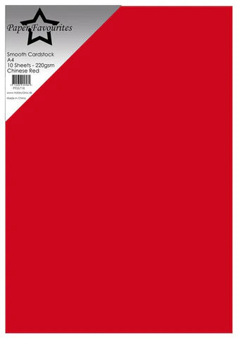 Smooth karton A4 Chinese red