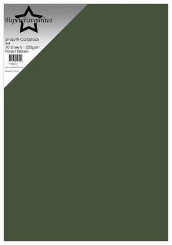 Smooth karton A4 Forest green