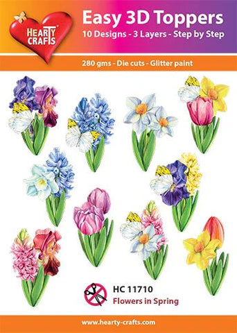 7511710 Easy 3D Toppers 10 ASS. HC11710 Flowers in spring