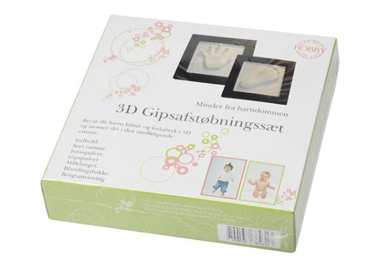 Gipsafstøbningsæt 3D i ramme