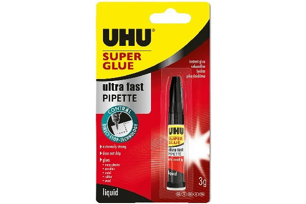 UHU Uhu super glue 3 gr pipette tyndfl.