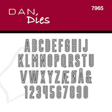 Alfabet og tal Dan Sies.