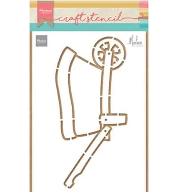 Marianne Design – Craft stencil Wheelbarrow  trillebør