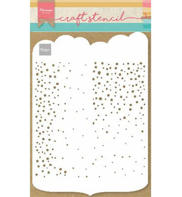 MARIANNE DESIGN CRAFT STENCIL PS8081 Slimline Dots - A4