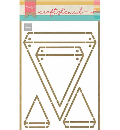 Marianne Design craft stencils  – Flags