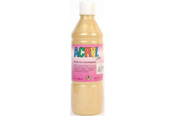 Acryl metallic guld 500 ml