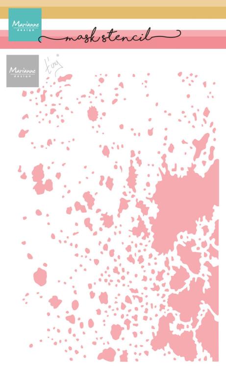 Marianne Design Mask Stencil Tiny´s Ink Stains PS8140 blæk klatter