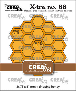Dies Crealies X-tra stansen  dryppende honning clxtra68