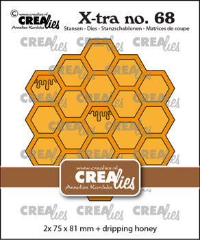 Dies Crealies X-tra stansen 68 dryppende honning