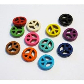 Peace perler mix fv. 15mm 12stk/pk.