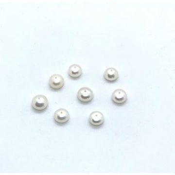 Ferskvandsperle ca.7-8mm creme fv.