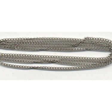 Kæde / metalkæde sølv fv. 1,9mm x 1meter