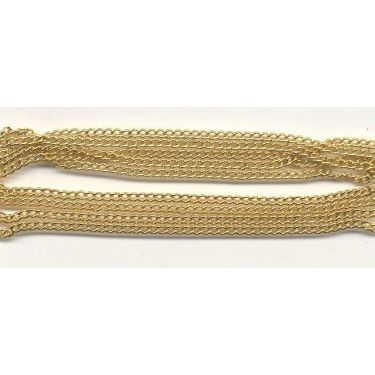 Kæde / metalkæde guld fv. 1,9mm x 1meter