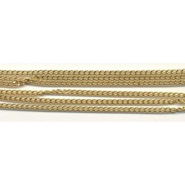 Kæde / metalkæde guld fv. 3mm x 1meter