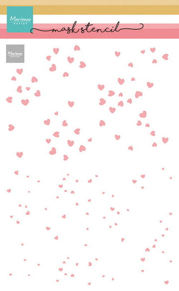 Marianne Design Mask stencil - 2 layer hearts ps8175