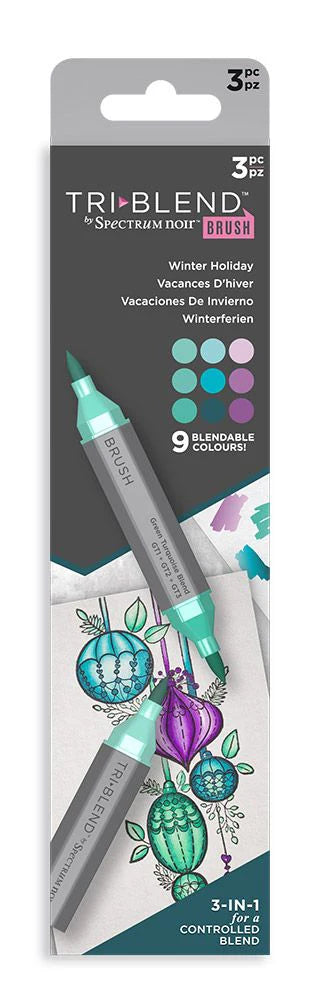 Spectrum Noir TriBlend Brush Marker "Winter Holiday 3pc"