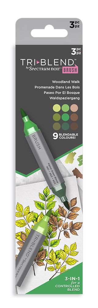 Spectrum Noir TriBlend Brush Marker "Woodland Walk 3pc"