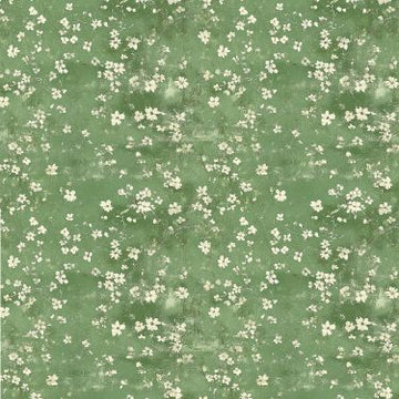 Grønne blomster og diagonalstriber